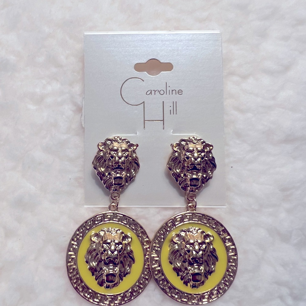 Caroline Hill large dangling earrings
